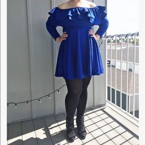 Royal Blue Mini Dress